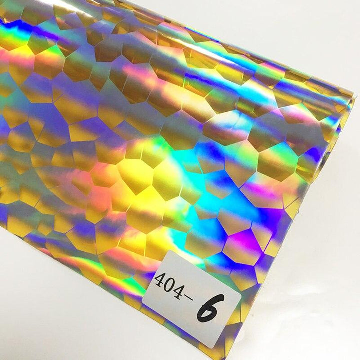 Lisslune | Iridescent football pattern PVC jelly vinyl fabric - Ideal for creative projects