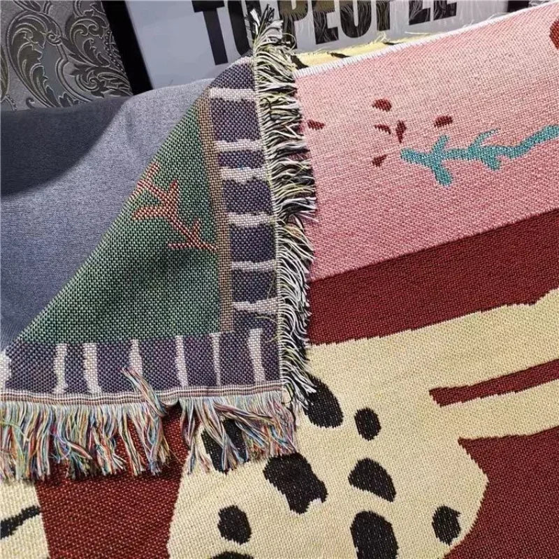 Lisslune | Wild Dance Jungle Tapestry Blanket