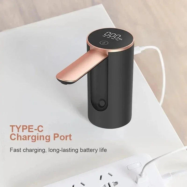 Lisslune | Smart Foldable Electric Water Dispenser - Portable Touch-Controlled Rechargeable Bottle Pump