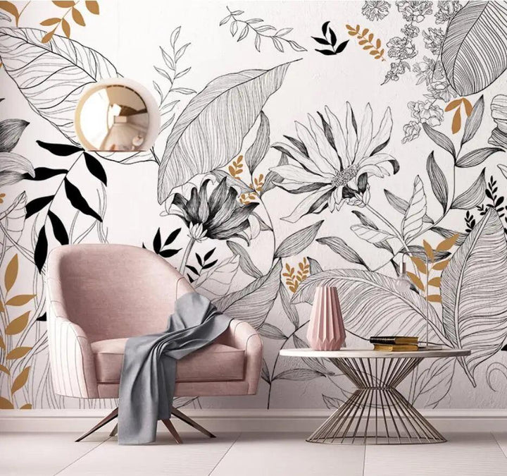 Lisslune | Tropical Dream Landscape Abstract Wallpaper Mural