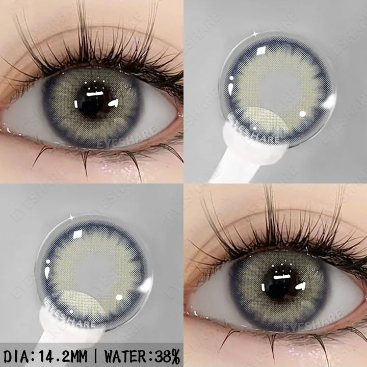Rynx | 1 pair natural color contact lenses for eyes blue eye colors brown lens gray eye lenses annual green eye contact lens