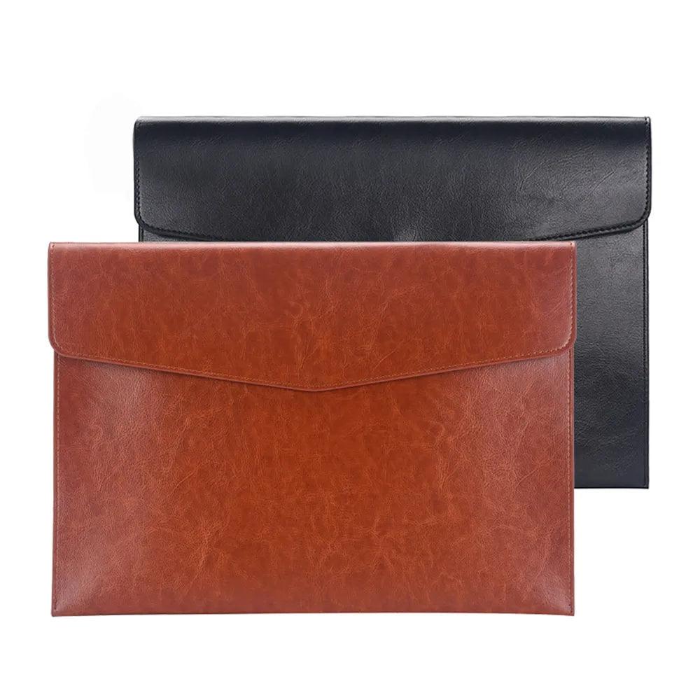 Lisslune | Elegant PU leather business portfolio with plenty of storage