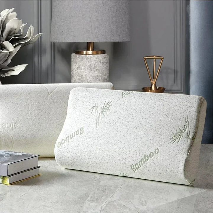 Lisslune | Orthopedic pillow made of bamboo fiber with slow rebound and memory foam