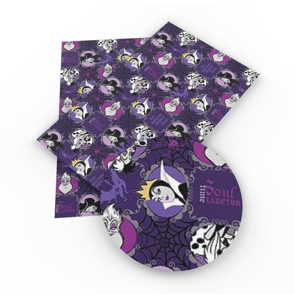 Lisslune | Playful Halloween Witch Synthetic Leather Craft Sheets Set - Creative Art Supplies