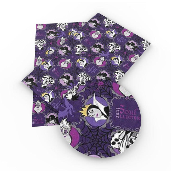 Lisslune | Playful Halloween Witch Synthetic Leather Craft Sheets Set - Creative Art Supplies
