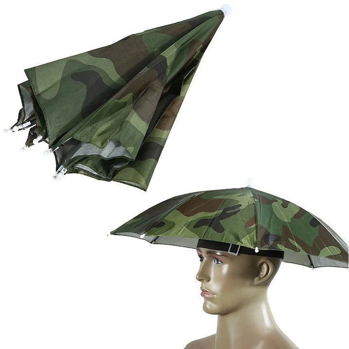 Rynx | Portable Umbrella Hat Foldable Outdoor Fishing Sun Protection Waterproof Camping Fishing Headwear