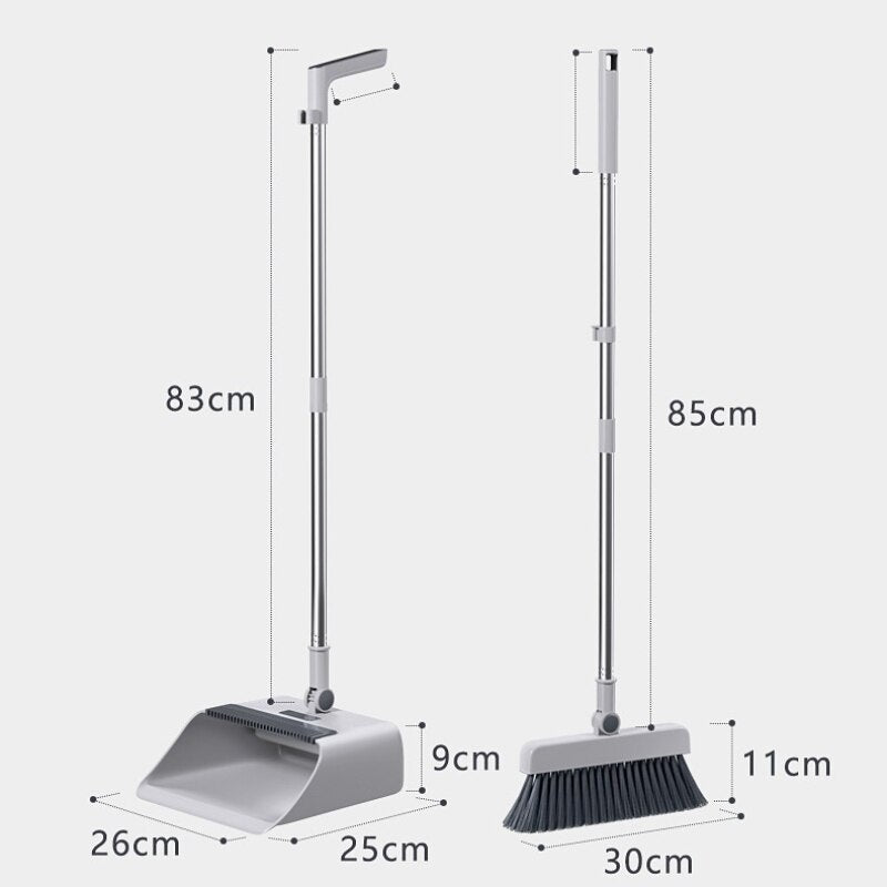 Lisslune | 3in1 Quick Clean Extendable Dustpan Set