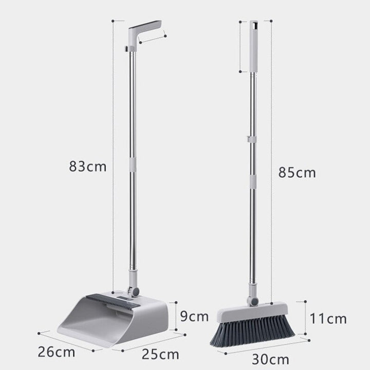 Lisslune | 3in1 Quick Clean Extendable Dustpan Set