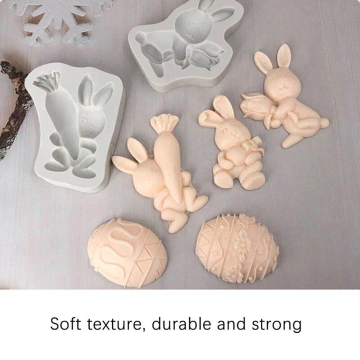 Lisslune | Easter Joy Silicone Molds Set for Playful Festive Baking