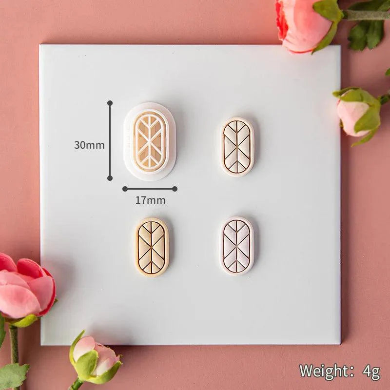 Lisslune | Flower and geometric polymer clay cutters for unique earrings and jewelry creations