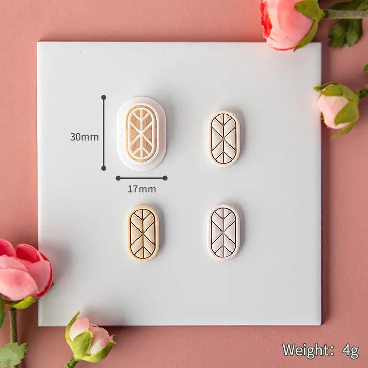 Lisslune | Flower and geometric polymer clay cutters for unique earrings and jewelry creations