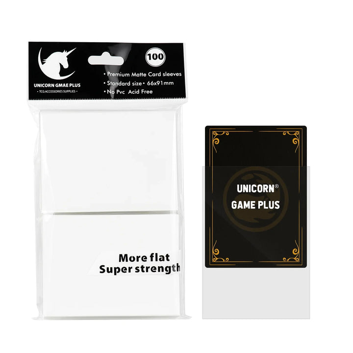 Rynx | 100pcs/set 66x91mm Matte Standard Size Card Sleeves TCG Trading Cards Protector for Tarot Shield Board Games Magic Cover PKM