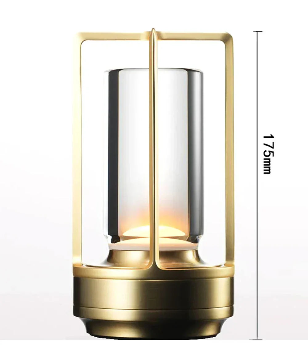 Lisslune | Rechargeable Wireless LuxuryGlow Table Lamp - Elegant Wireless Lamp for Any Mood