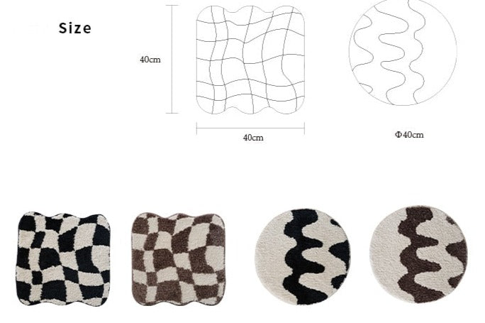 Lisslune | Wavy Grid Seat Cushion