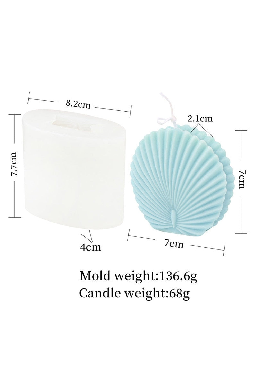Lisslune | Fan Candle Shape