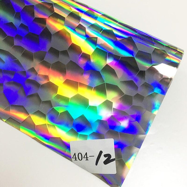 Lisslune | Iridescent football pattern PVC jelly vinyl fabric - Ideal for creative projects
