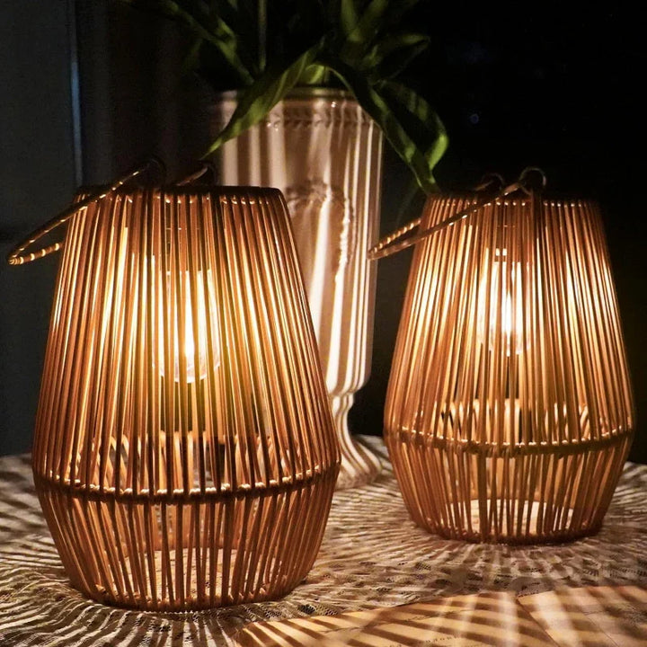 Lisslune | Solar Outdoor Handwoven Garden Lamps | Waterproof Landscape Light for Villa & Terrace Decoration - Alpho