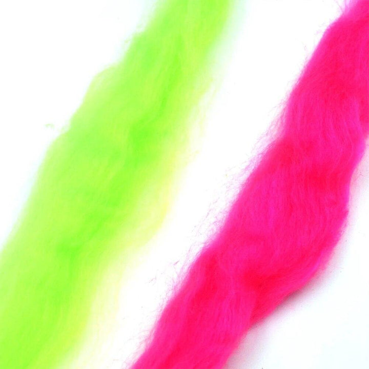 Lisslune | Vibrant Rose Red & Green Trout Fishing Egg Fly Yarn Set - Premium 5-Pack