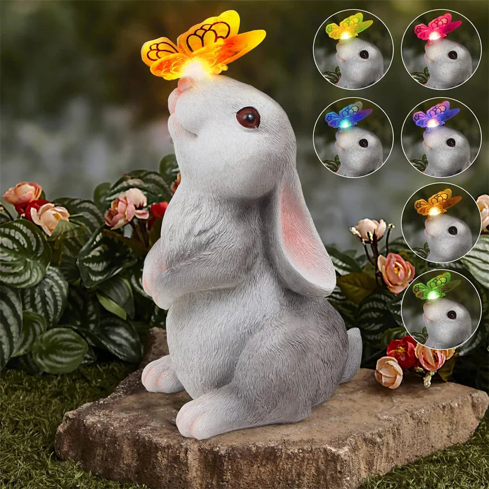 Lisslune | Butterfly and Flower Bunny Garden Light