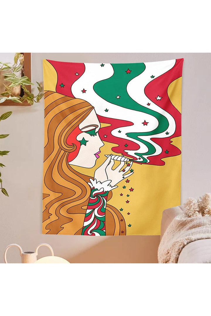 Lisslune | Trippy Girl Tapestry