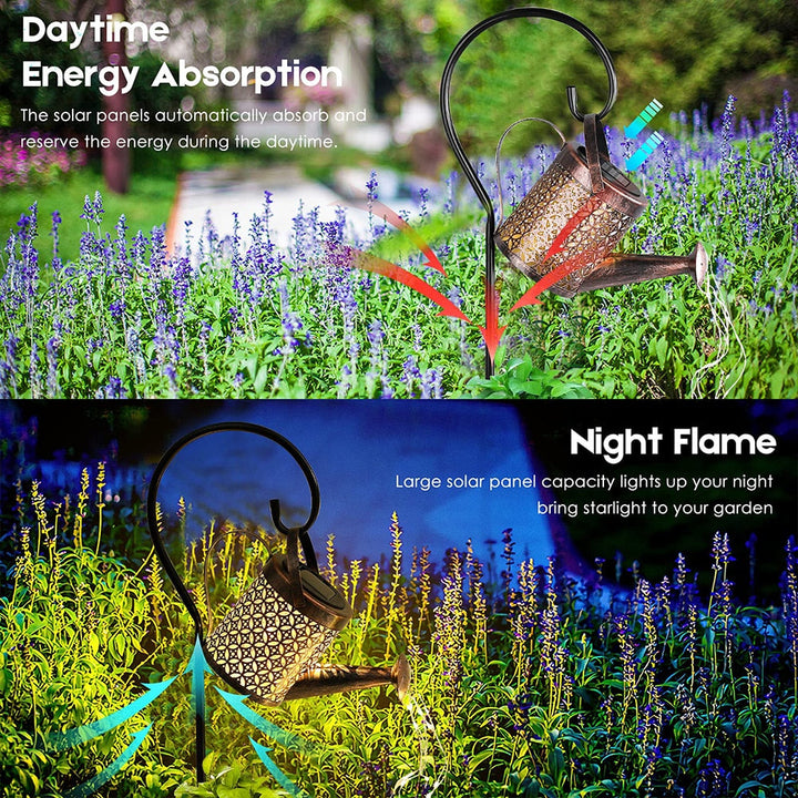 Lisslune | Garden Watering Solar-Powered Can Patio Light
