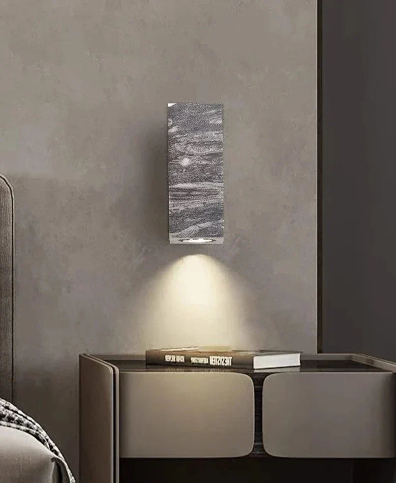 Lisslune | ZenBeam – Grey Wabi-Sabi Wall Lamp for Tranquil Ambience