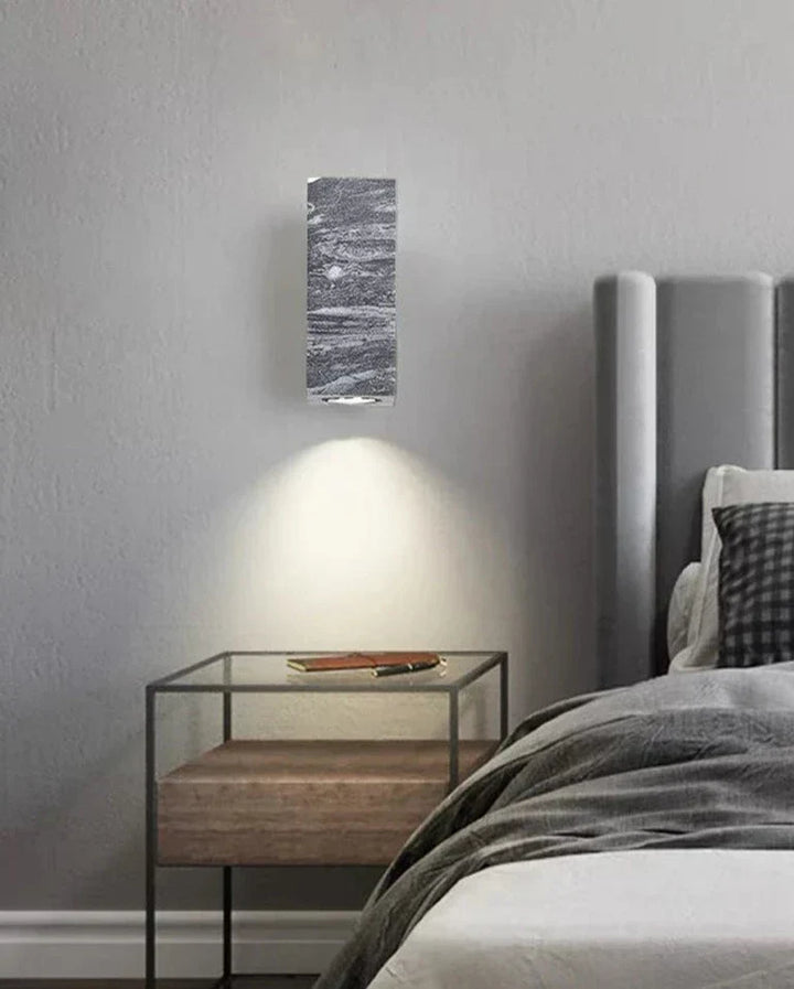 Lisslune | ZenBeam – Grey Wabi-Sabi Wall Lamp for Tranquil Ambience