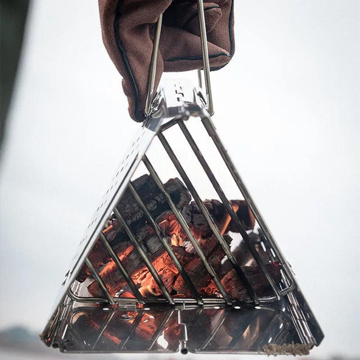 Lisslune | Portable Stainless Steel Charcoal Grill for Unforgettable Outdoor Parties