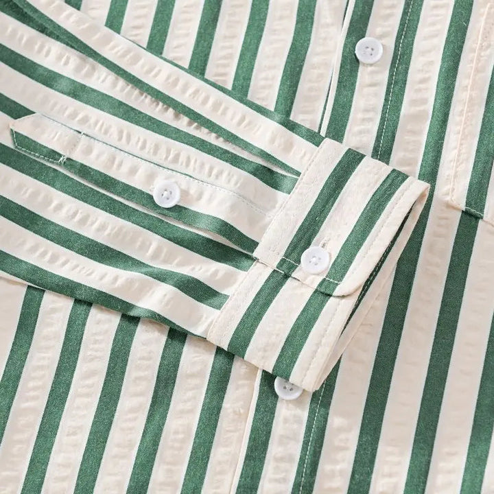 Lisslune | Stylish Striped Button-Down Shirt