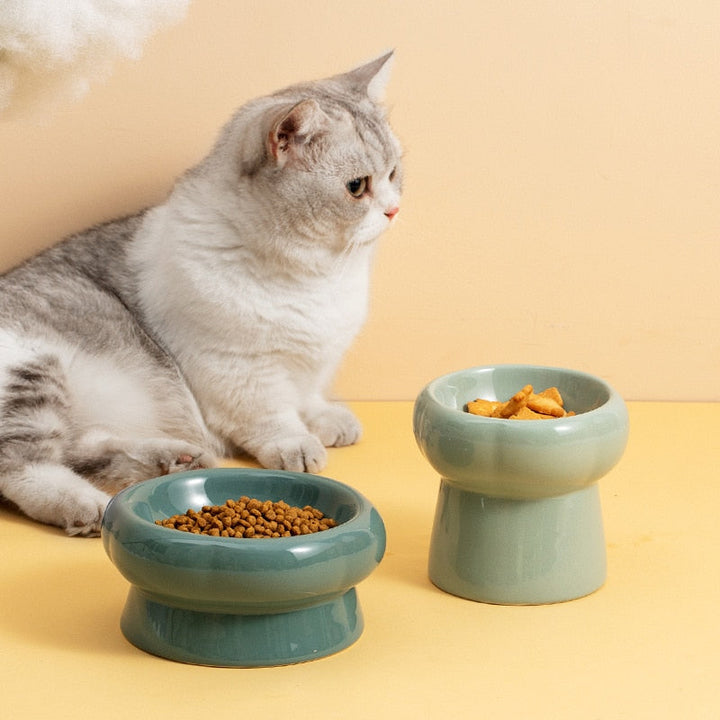 Lisslune | Luna Ceramic Elevated Cat Bowls