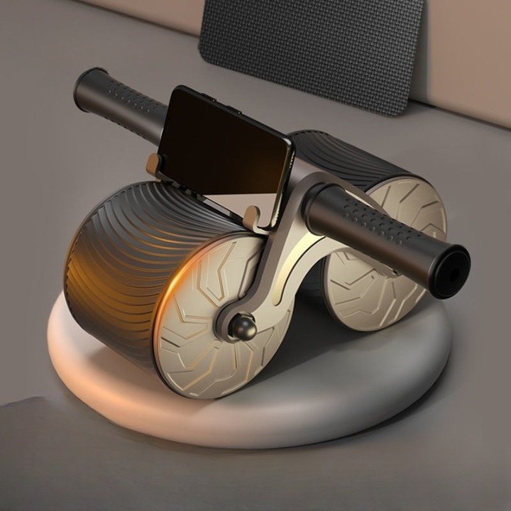 Lisslune | Abdominal Trainer Roller with Automatic Rebound Home Workout Equipment