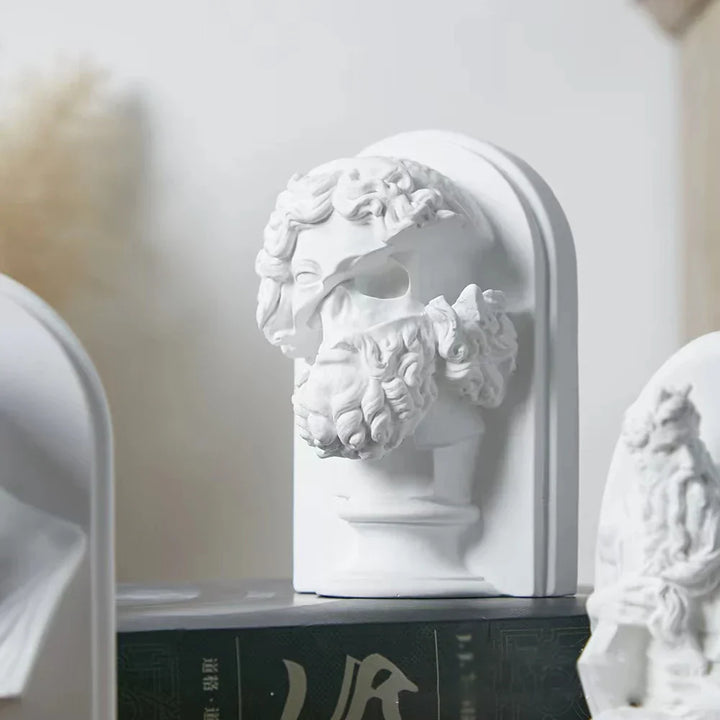 Lisslune | Nordic INS Style Character Plaster Statue DIY Painted Sketch Photography Props Table Decorations Home Art Plaster Decoration