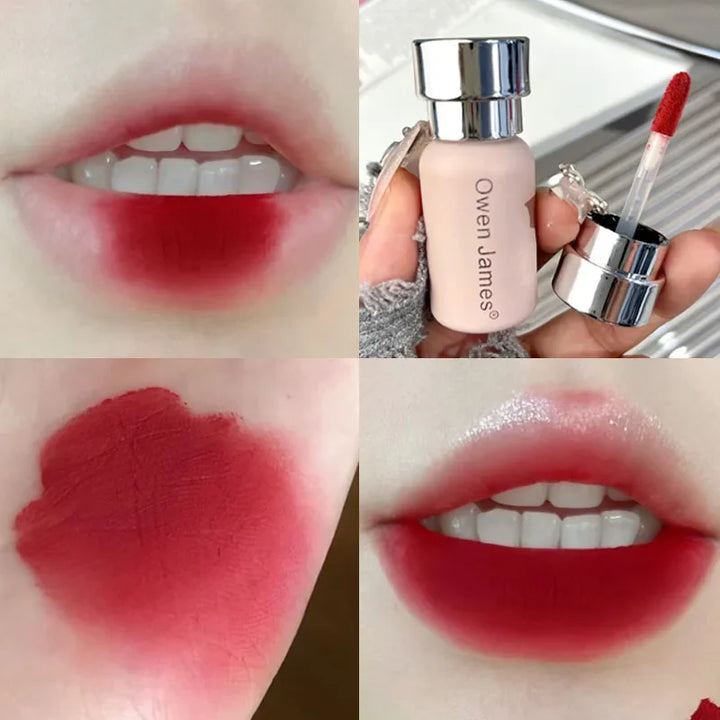 Rynx | 6 Colors Sexy Red Lip Lacquer Matte Non-Sticky Cup Makeup Waterproof Velvet Nude Cute Moisturizing Lip Mud Tint Korean Cosmetics