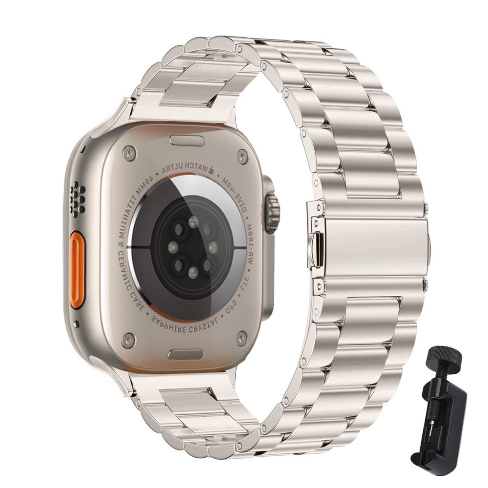Lisslune | Premium stainless steel bracelet for Apple Watch 5 6 7 8 SE Ultra