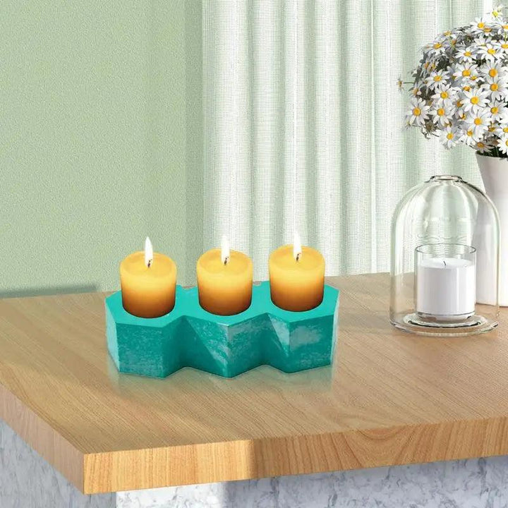 Lisslune | 3D Silicone Candle Holder Mold for DIY Resin Craft - Versatile Bowl for Candles, Chocolates, and More