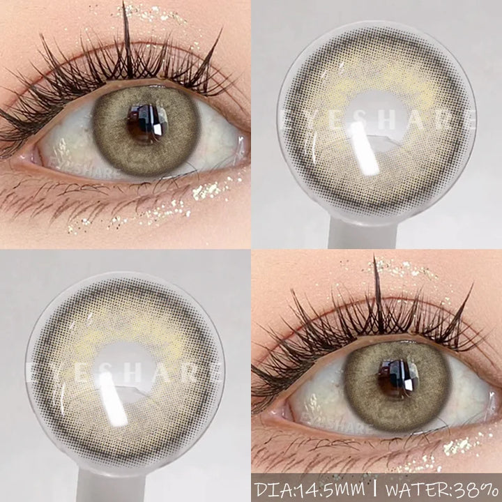 Rynx | Naturally colored contact lenses for the eyes 1 pair brown pupil contact lenses Fashion blue lenses annually cosmetic gray contact lenses