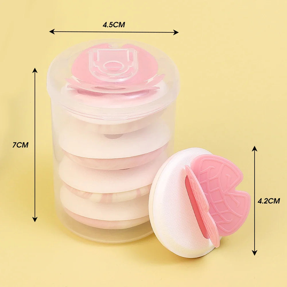 Rynx | 4PCS Butterfly Cosmetic Sponge Set Makeup Sponges Foundation Air Cushion Dry and Wet Use Soft Candy Cotton Powder Puff Makeup Tool