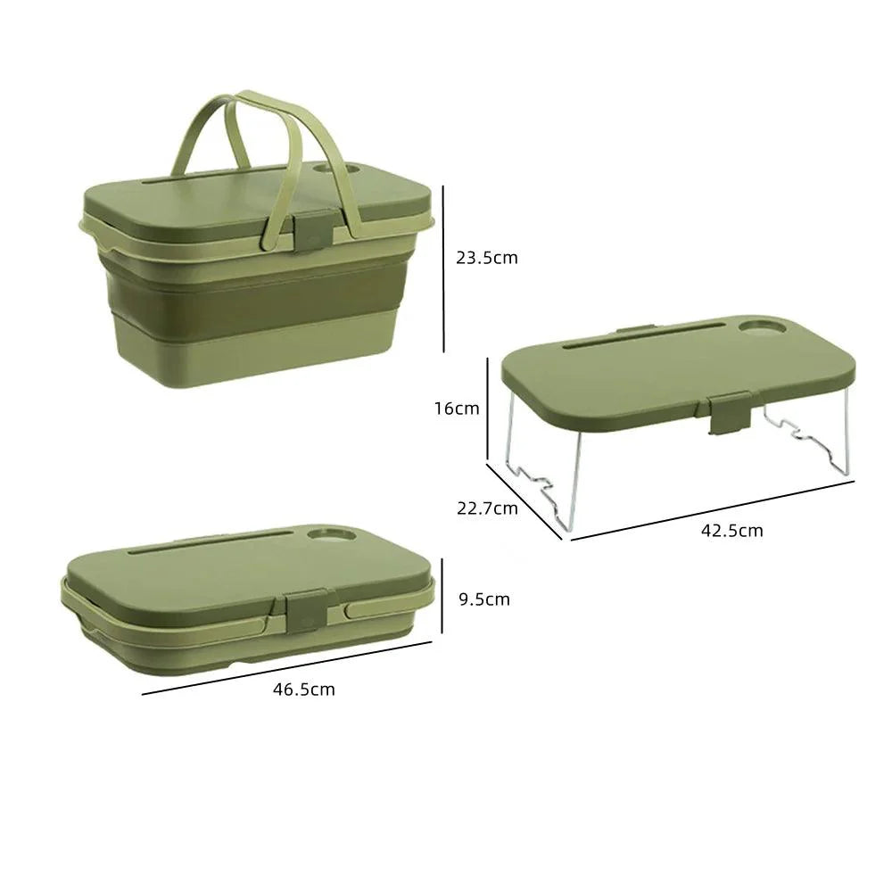Lisslune | Ultimate All-in-One Picnic Basket for Outdoor Adventures - Compact and Versatile Storage Solution