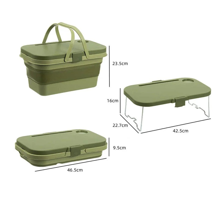 Lisslune | Ultimate All-in-One Picnic Basket for Outdoor Adventures - Compact and Versatile Storage Solution