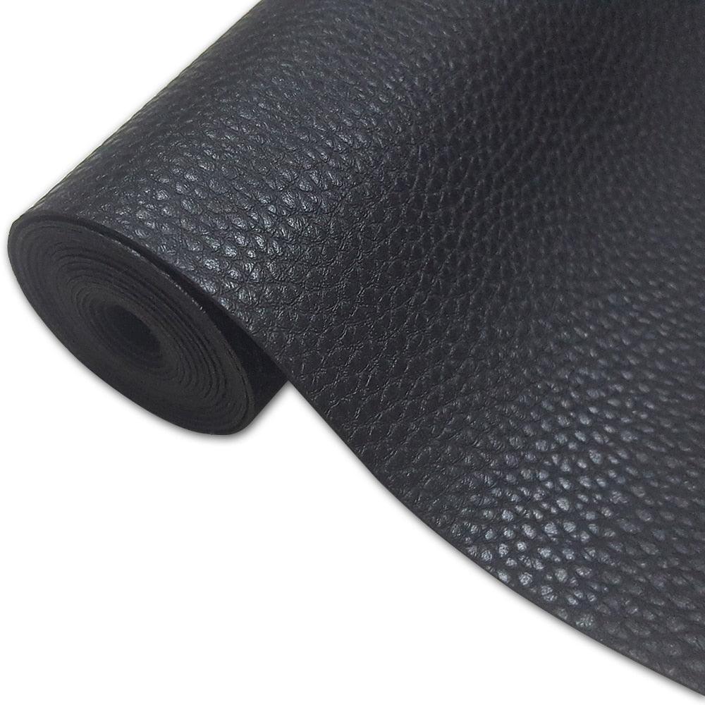 Lisslune | Sparkling Black Synthetic Leather Craft Roll: Unleash Your Artistic Potential