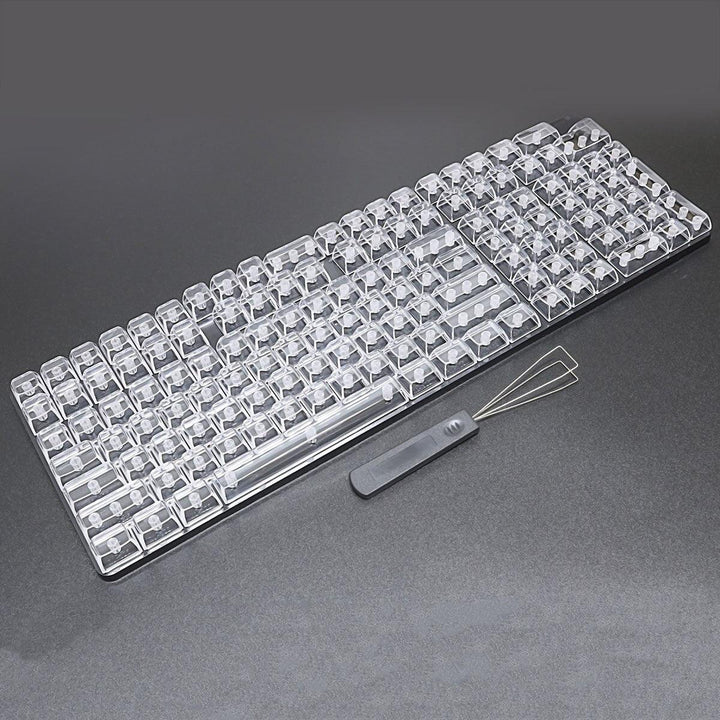 Lisslune | Crystal clear custom keycap set for MX mechanical keyboards - 132 keys for personalization