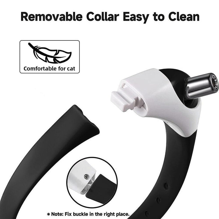 Lisslune | Adjustable Laser Cat Collar with USB Rechargeable Interactive Toy for Endless Fun
