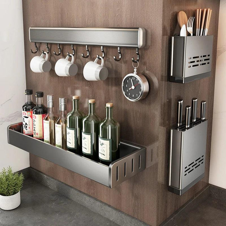 Lisslune | Space-saving aluminum kitchen shelf system
