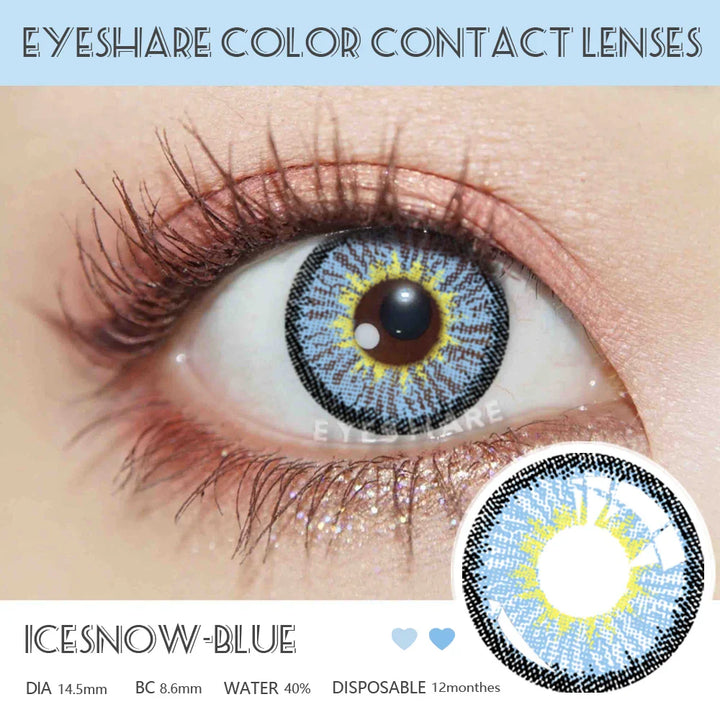 Rynx | 1 Pair Colored Contact Lenses for Eyes Cosplay Lenses for Eyes Blue Contact Lenses Fashion Brown Eye Lens Beauty Makeup