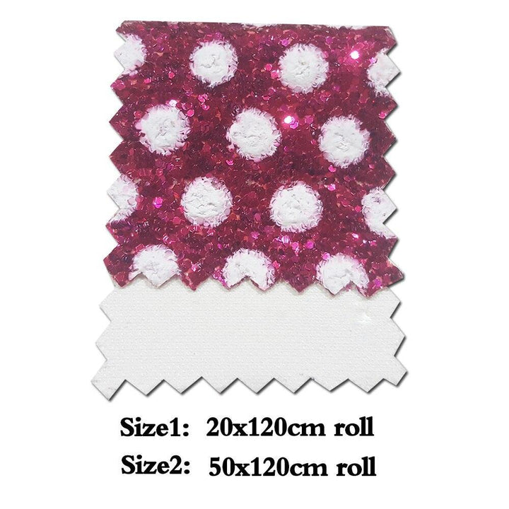 Lisslune | Sparkling Dreams: Chunky Dot Vinyl Fabric Roll for Creative Crafters