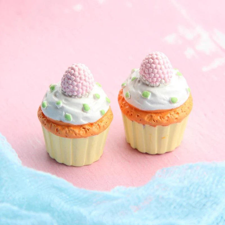 Lisslune | Kawaii 5-piece Miniature Strawberry Heart & Star Resin Cupcake Making Set