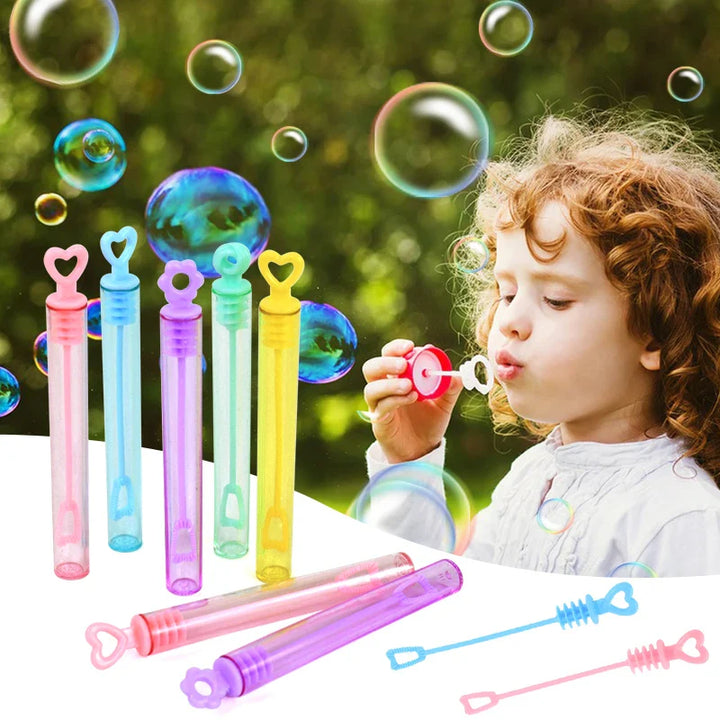 Rynx 10-50 pieces Colorful Bubble Soap Bottle Heart Stick Empty Tube Children's Birthday Party Gifts Piñata Filling Toy Wedding Gifts for Guests