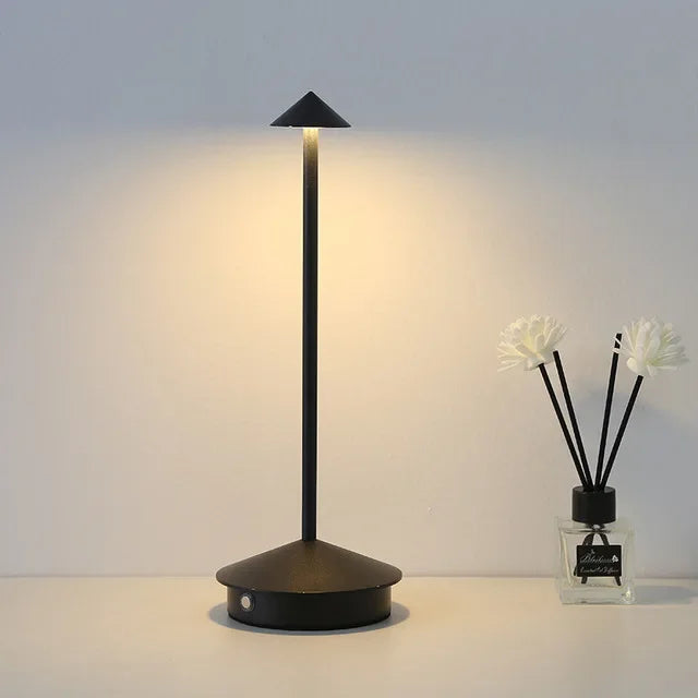 Lisslune | Rechargeable Table Lamp Creative Dining Room Touch Led Hotel Bar Coffee Pina Pro Table Lamp Decorative Desk Lamp