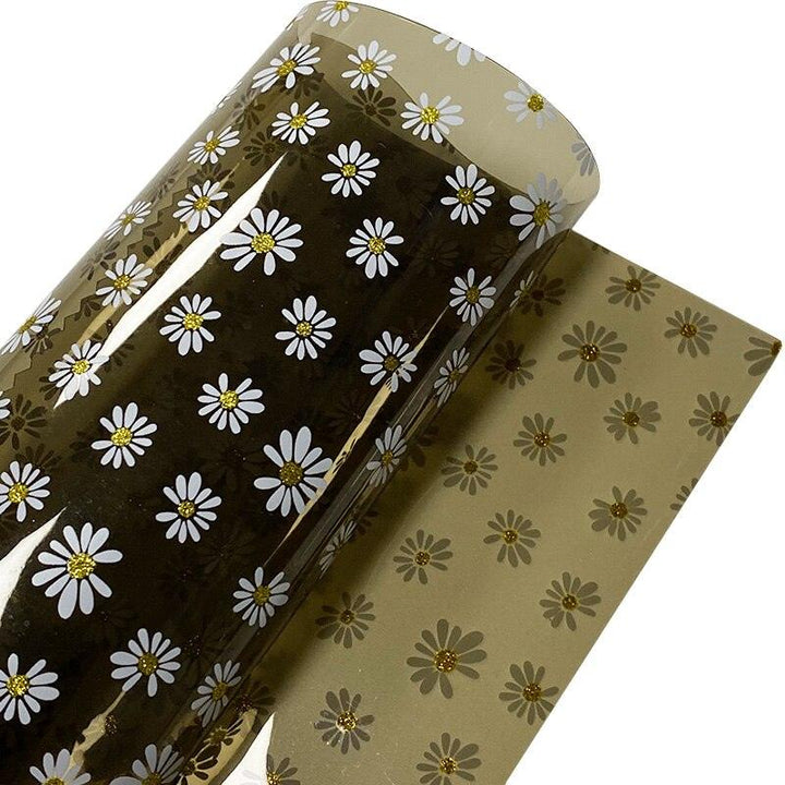 Lisslune | Floral Elegance PVC Craft Film for Creative Home Decor and DIY Projects
