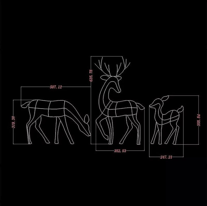Lisslune | Glowing Reindeer Light Garden Decoration